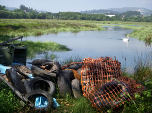 O Concello de Pontevedra encargouse da retirada de toneladas de lixo acumuladas na zona