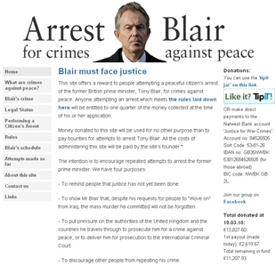 arrestblair.org promove este tipo de accións