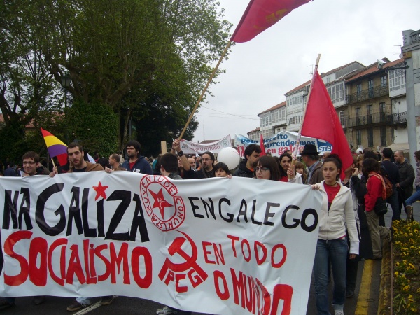 A manifestación, de camiño