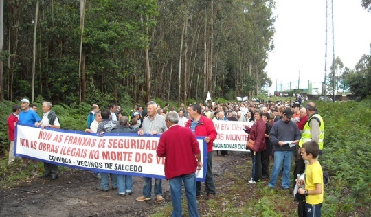 Marcha en Salcedo (28 de xuño de 2009)